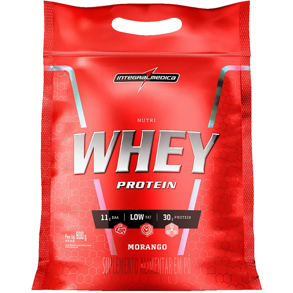 NutriWhey Protein REFIL 900g Morango