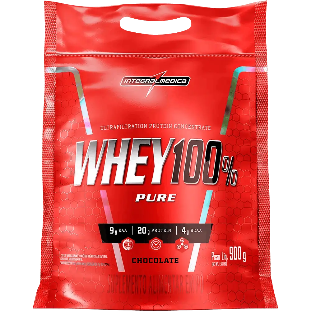 Whey Concentrado 100% Pure REFIL 907g Chocolate