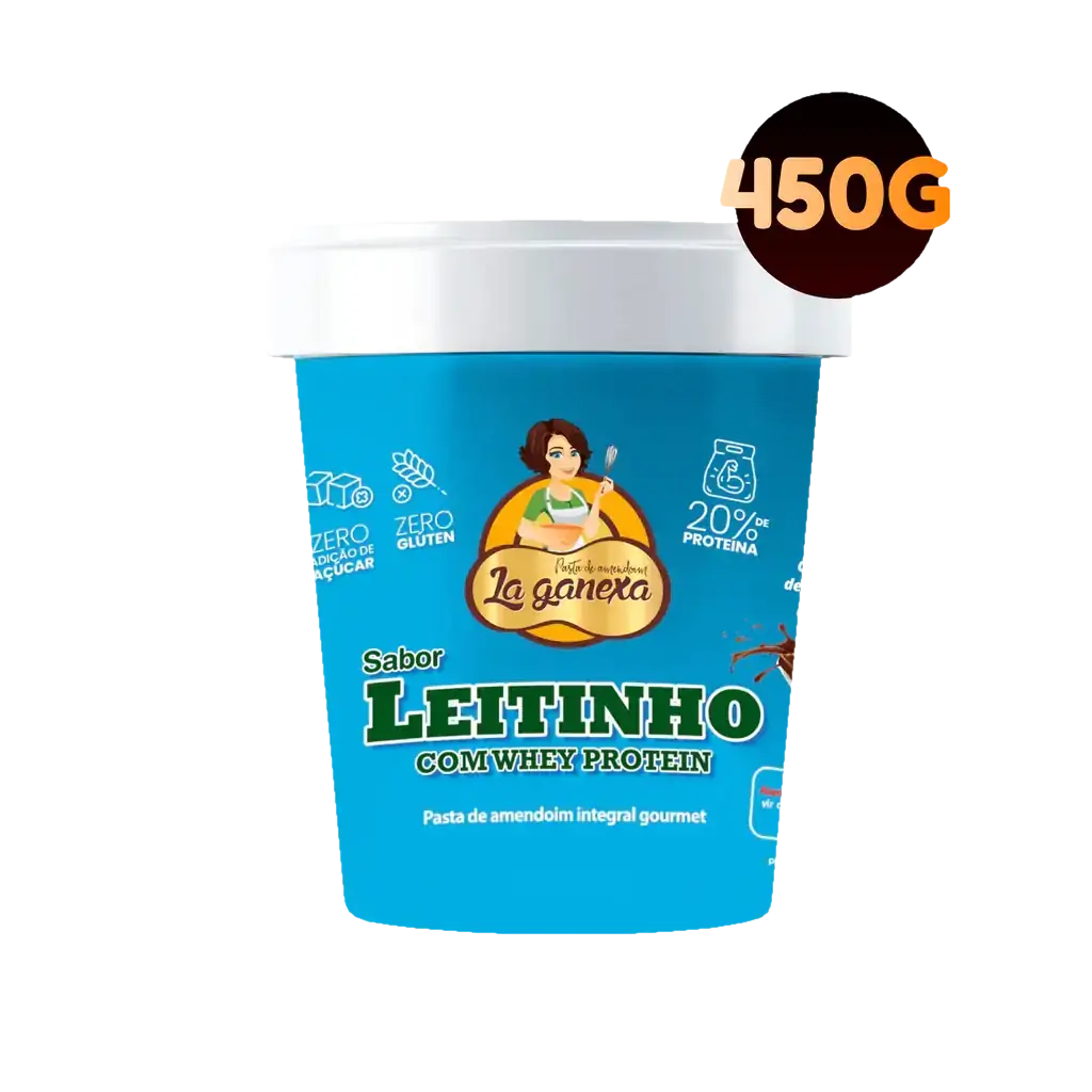 La Ganexa Pasta de Amendoim 450g Leitinho com Whey Protein